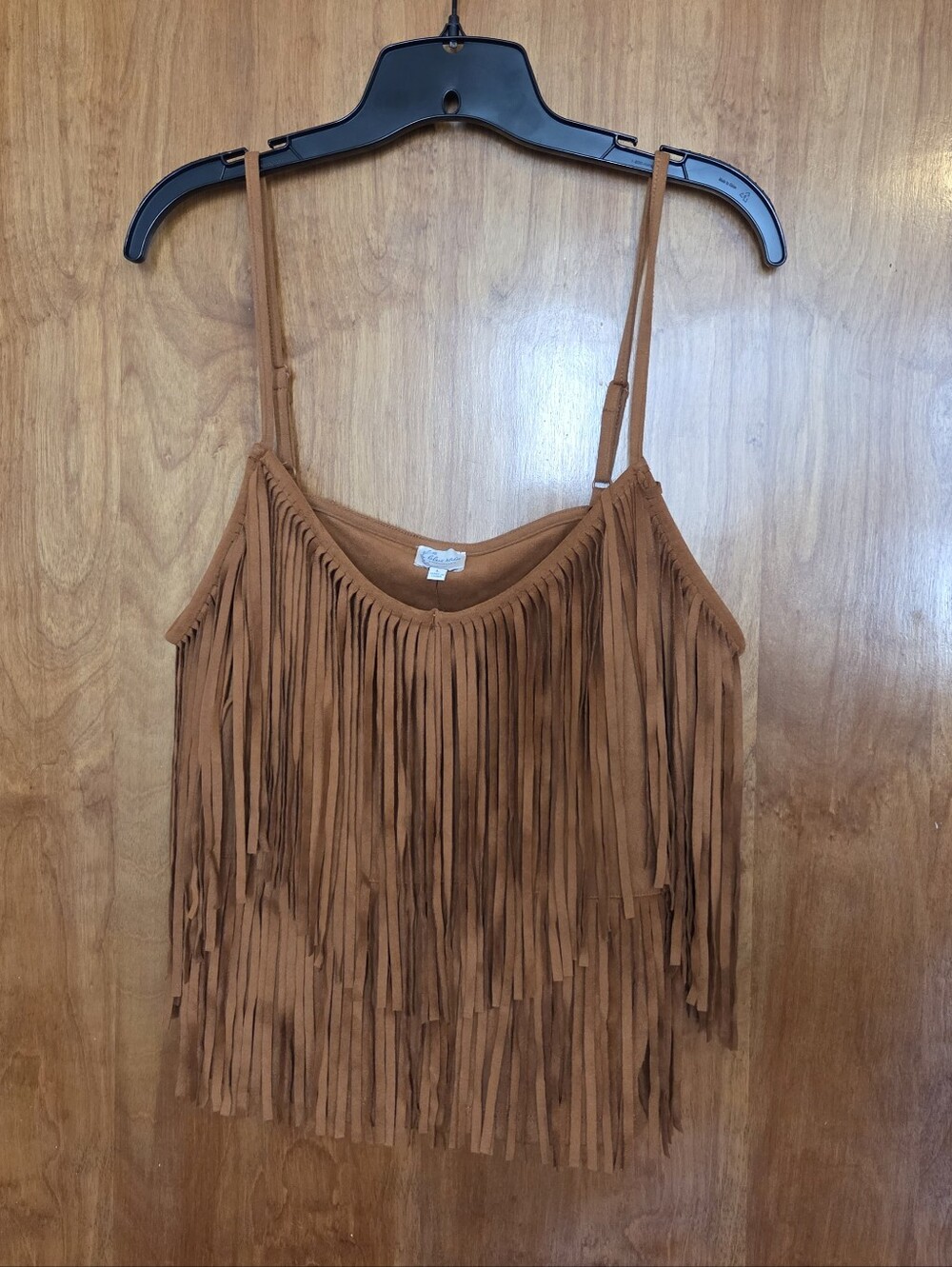 Francesca's Collections Brown Fringe Camisole Top